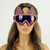 bunny ear ski goggle mask, pink ski mask, pink goggle mask, pink goggles, pink ski goggles