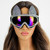 ski mask goggles glasses iridescent gems rhinestone goggles mask bunny rabbit ski mask 