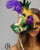 mardi gras masquerade mask with feathers mask