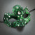 green masquerade mask
