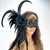 black feather masquerade mask FOR MASQUERADE BALL AND PROM MASQUERADE MASK