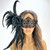 elegant black feather masquerade mask FOR MASQUERADE BALL AND PROM MASQUERADE MASK