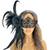 black feather masquerade mask FOR MASQUERADE BALL AND PROM MASQUERADE MASK