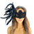 black feather masquerade mask FOR MASQUERADE BALL AND PROM MASQUERADE MASK