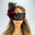 red feather masquerade mask