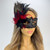 red feather masquerade mask