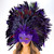 purple venetian masquerade mask, baroque masquerade mask, carnival masquerade mask, carnival feather mask, large mardi gras masquerade mask, purple feather masquerade mask, feather masquerade ball mask, carnival masquerade mask, luxury masquerade mask, 