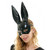 black bunny masquerade mask Woman Masquerade Mask VIP Animal Mask Mirror Glass Party masks, masquerade masks, masquerade mask, masquerade masks for prom, couples masquerade masks