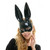 black bunny masquerade mask Woman Masquerade Mask VIP Animal Mask Mirror Glass Party masks, masquerade masks, masquerade mask, masquerade masks for prom, couples masquerade masks