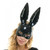 black bunny masquerade mask Woman Masquerade Mask VIP Animal Mask Mirror Glass Party masks, masquerade masks, masquerade mask, masquerade masks for prom, couples masquerade masks