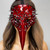 red spike plague doctor steampunk masquerade mask 