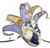 Venetian Mardi Gars Joker Masquerade Mask Royal Blue and Gold Male