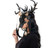 Goat Ram Skull Mask Wendigo Pagan Deer Animal Masquerade Ball Headpiece Black