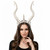 Horned Headpiece with Chains Gothic Devil Horn Crown for Halloween Cosplay Festival