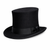 Classic Black Top Hat Elegant Formal Tuxedo Hat for Men & Women