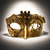 Antique Gold Steampunk Mask for Women & Men – Industrial Gear Masquerade Costume Mask
