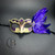 Purple Gold Feather Masquerade Masks, Masquerade Mask, Gold and Black Masquerade Ball Mask, Venetian Mardi Gras Mask