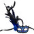 Venetian Feather Masquerade Mask M33134 Blue