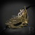 Crown Metal Masquerade Mask Gold M7174
