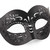 Leather Masquerade Mask M33160 Black Leather Masquerade Mask M33160 Black