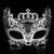 Princess Costume Mask | Crown Masquerade Mask Gold M7175