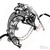 Luxury Metal Masquerade Mask – Venetian Filigree Mask with Chains Halloween Gala