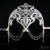 Luxury Metal Masquerade Mask – Venetian Filigree Mask with Chains Halloween Gala