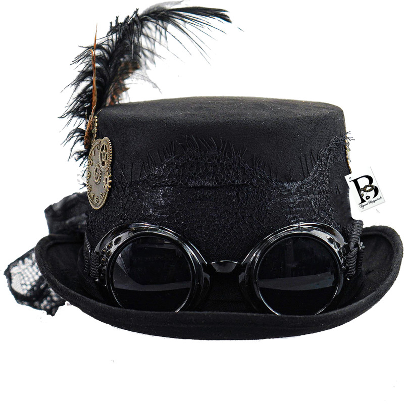 black steampunk hat