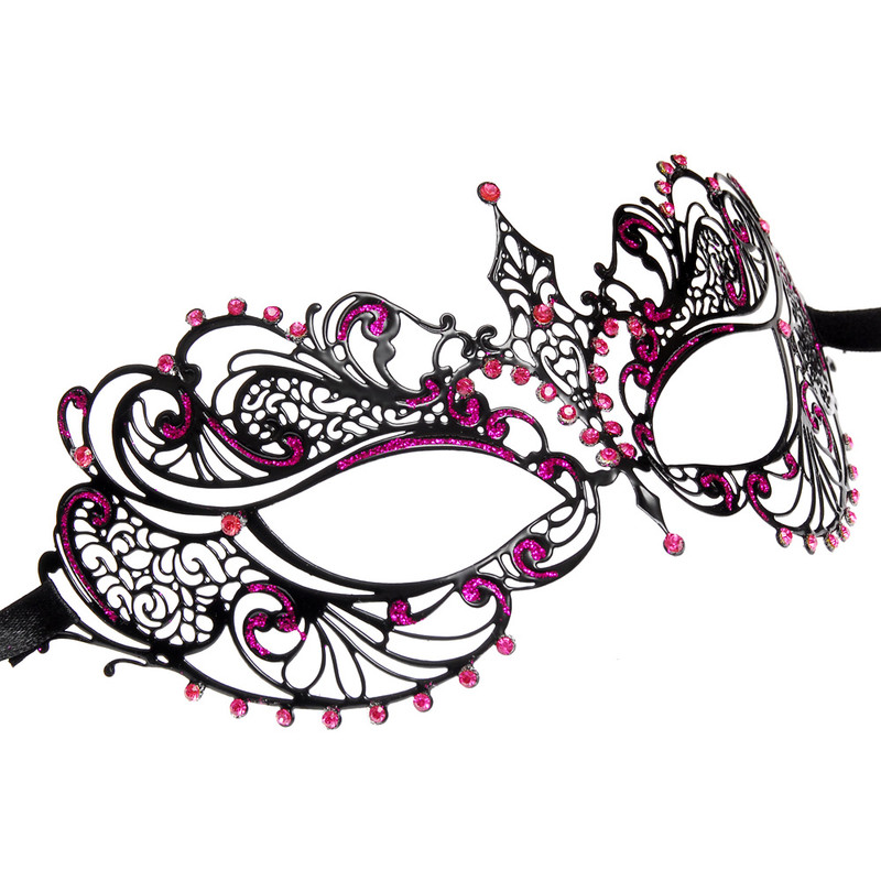 pink masquerade masks clip art