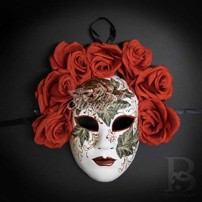 Red day of the dead party mask, dia de los muertos mask, day of the dead masquerade mask, sugar skull masquerade mask Red day of the dead party mask, dia de los muertos mask, day of the dead masquerade mask, sugar skull masquerade mask