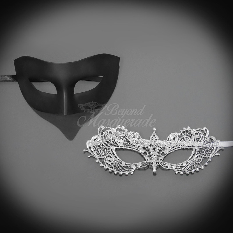 Couple's Masquerade Masks for Prom|USA Free Shipping