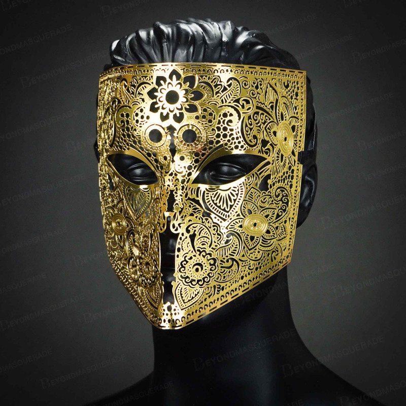 Men's Full Face Masquerade Party Mask