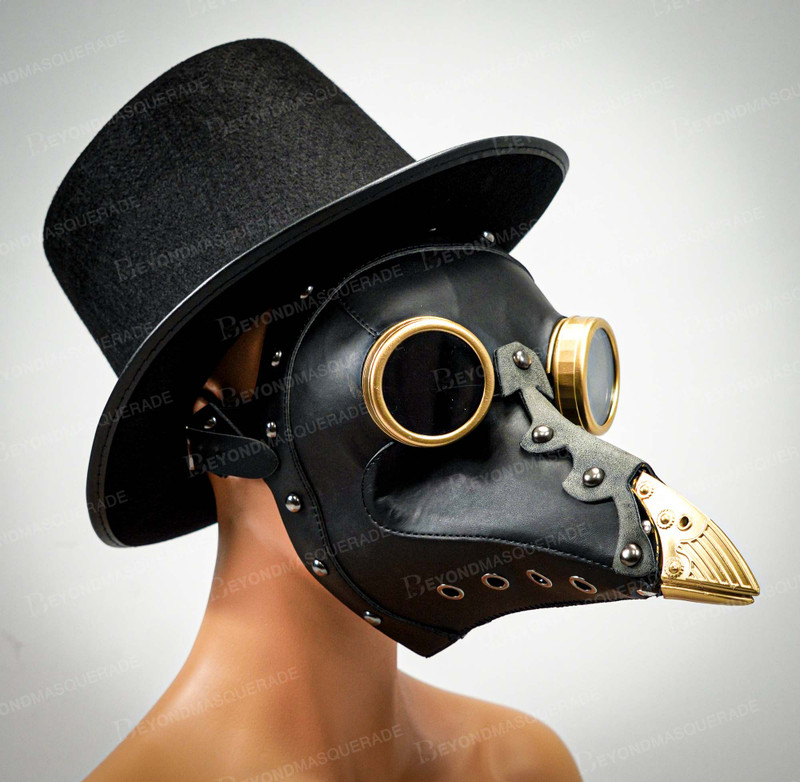 Steampunk Mask, Steampunk covid mask, plague doctor mask, steampunk masquerade mask, 