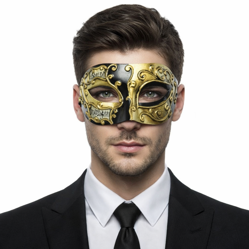 Men's Musical Venetian Mask Masquerade Mask for Costume Masquerade Ball Prom Carnival Party