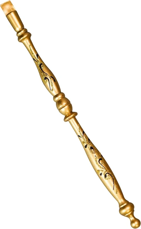 Gold Ornate Masquerade Mask Stick Handle | Vintage Venetian Handheld Mask Wand, Elegant Masquerade Ball Costume Accessory