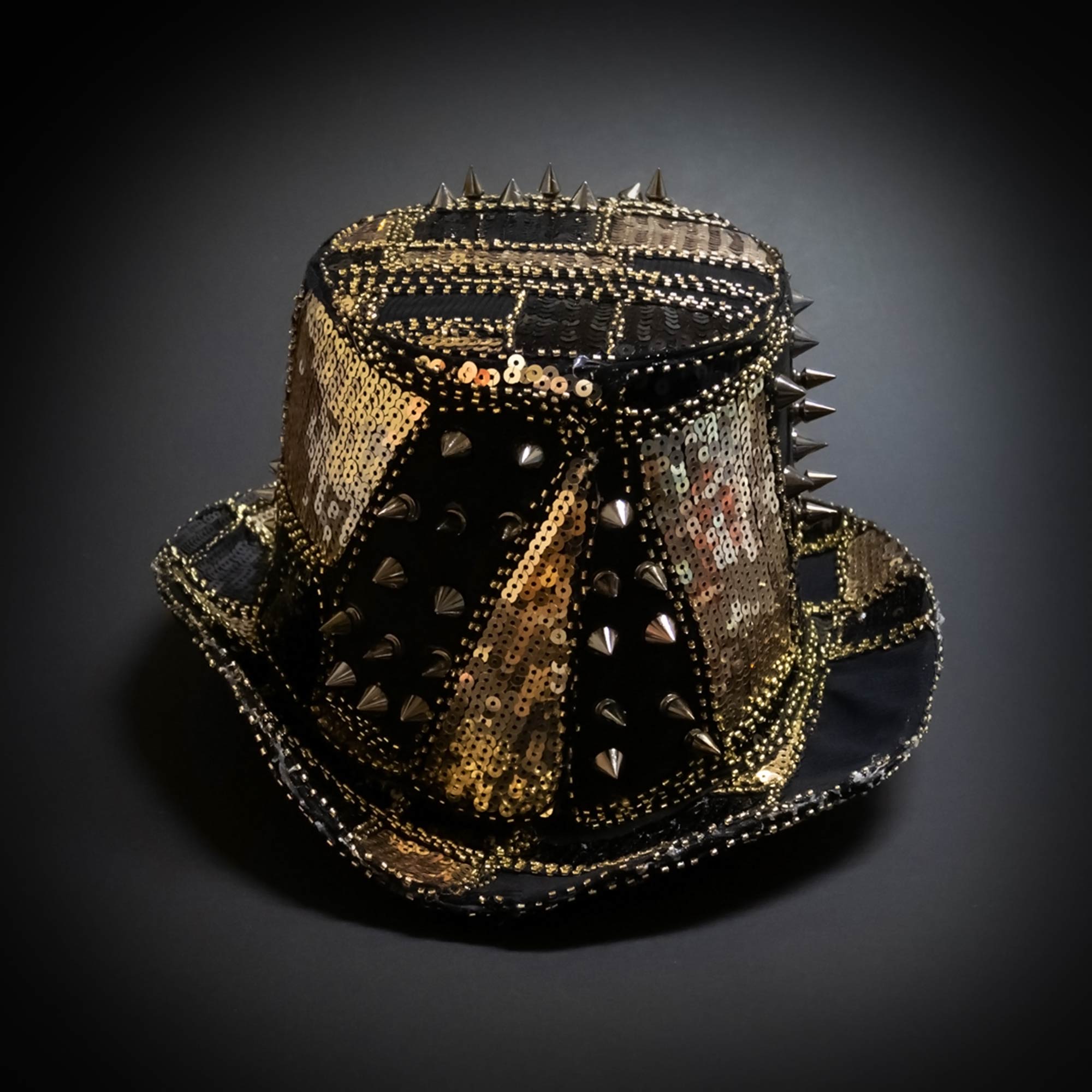 NEW! Burning Man Top Hat Sequin Hat Steampunk FREE SHIPPING
