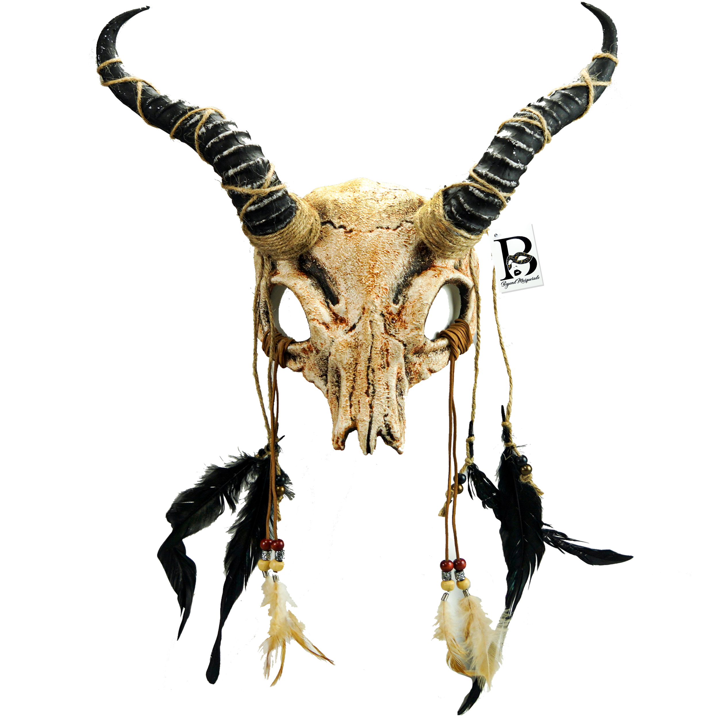 Oidea Gothic Skull Goat Head Mask – Tier Maske Mit Ram Horns Für Cosplay, Halloween, Karneval