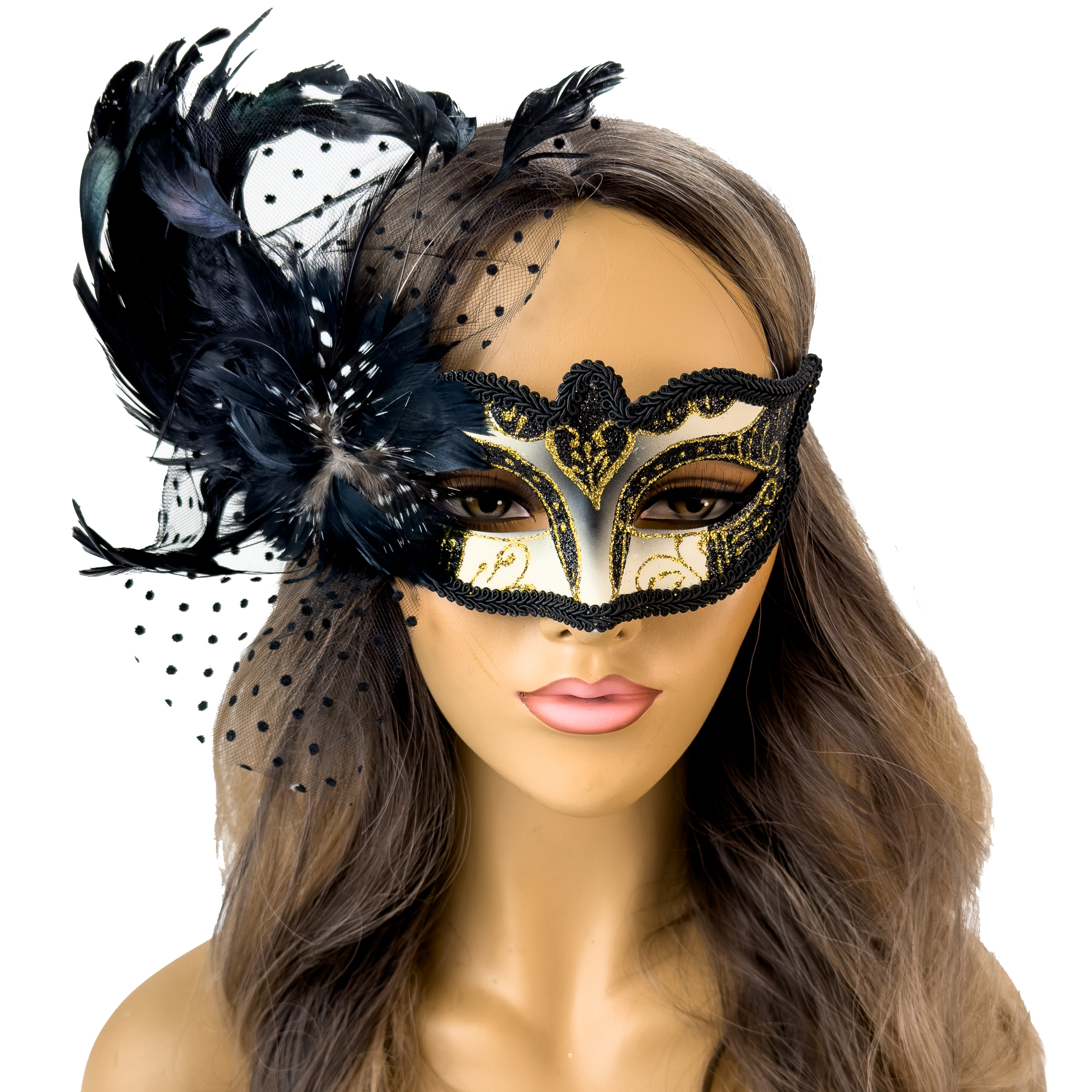 Mardi Gras Feather Halloween Masquerade Mask Mardi Gras Masquerade Ball  Prom Mas