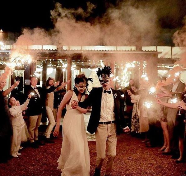 Roman feather masquerade mask for couples masquerade wedding.