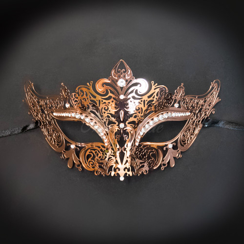 Metal Masquerade Masks | Rose Gold Masquerade Mask by BEYOND
