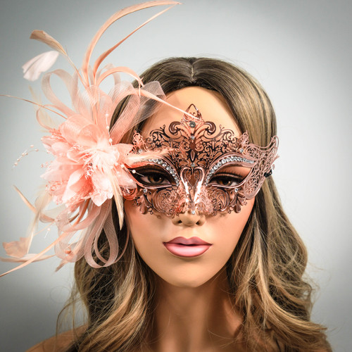 Halloween Costume Masquerade Masks with Feathers US FREE SHIP