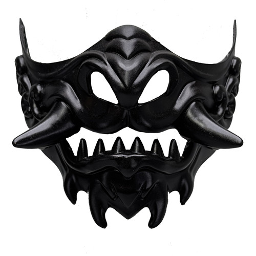 Samurai Mask Half Face Japanese Warrior Mask Ghost Warrior
