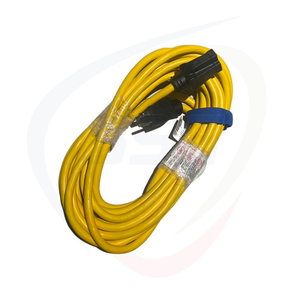 Yellow Power Extension Cord