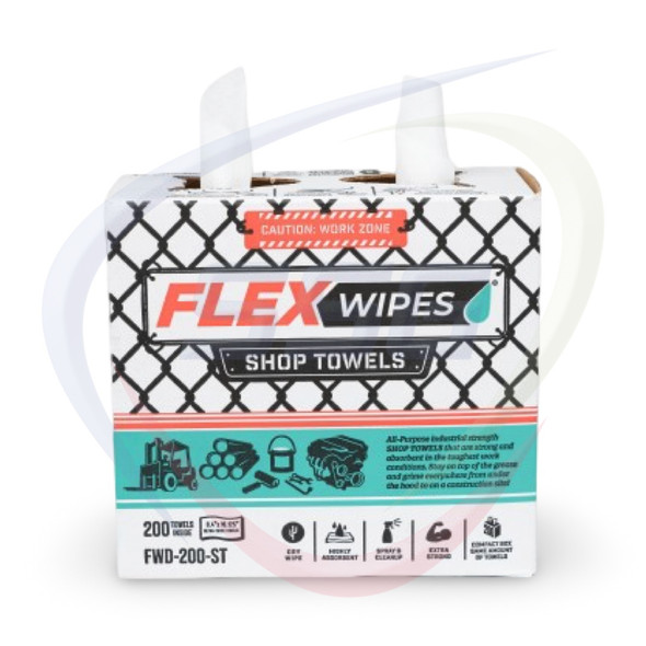 FlexWipes Shop Towels FWD-200-ST-5 All-Purpose Heavy Duty Industrial dry towels.