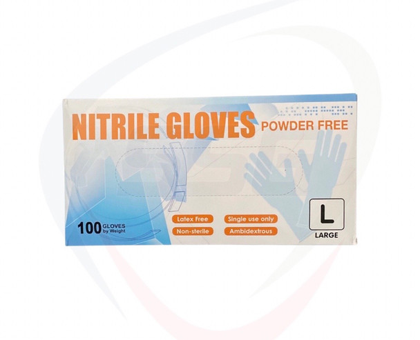 Nitrile PF Blue 3 Mil Gloves