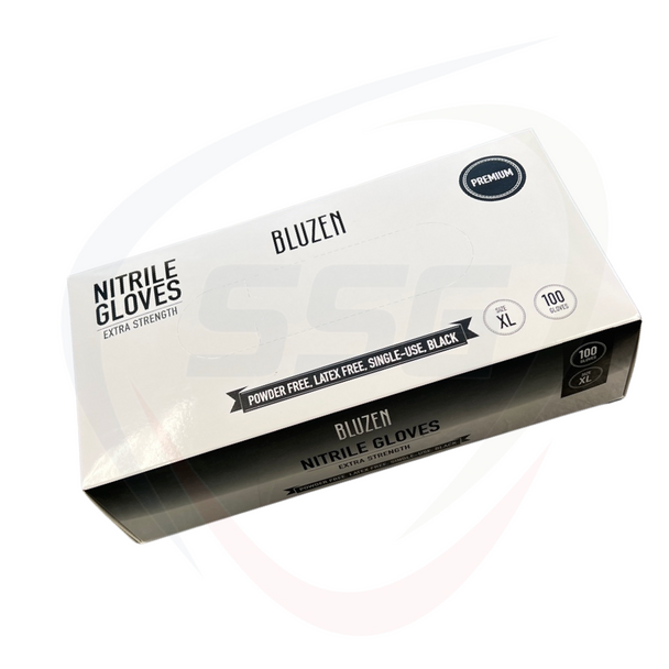 Black Extra Strength Premium XL Nitrile Gloves