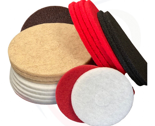 Floor pads for floor machines and floor scrubbers