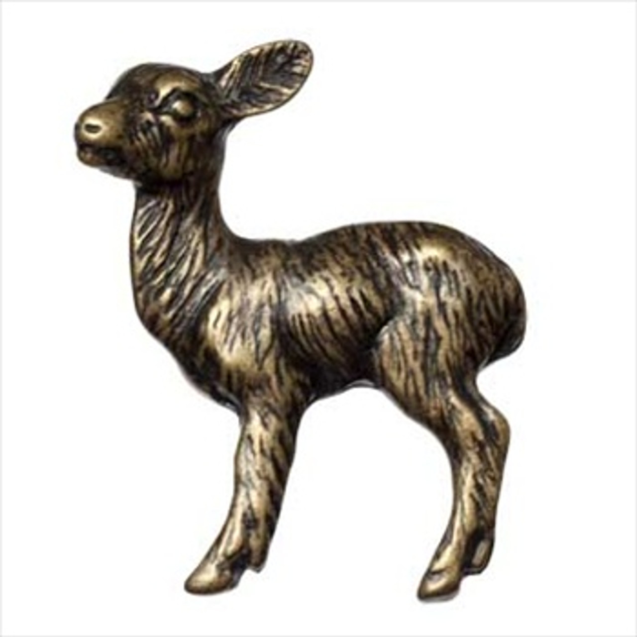 Big Sky Hardware Baby Deer Knob Antique Brass