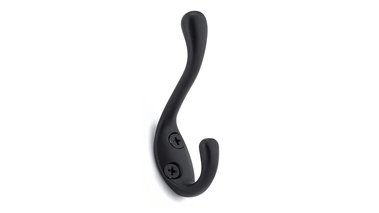 Richelieu BP651490 Utility Metal Hook, Black Finish