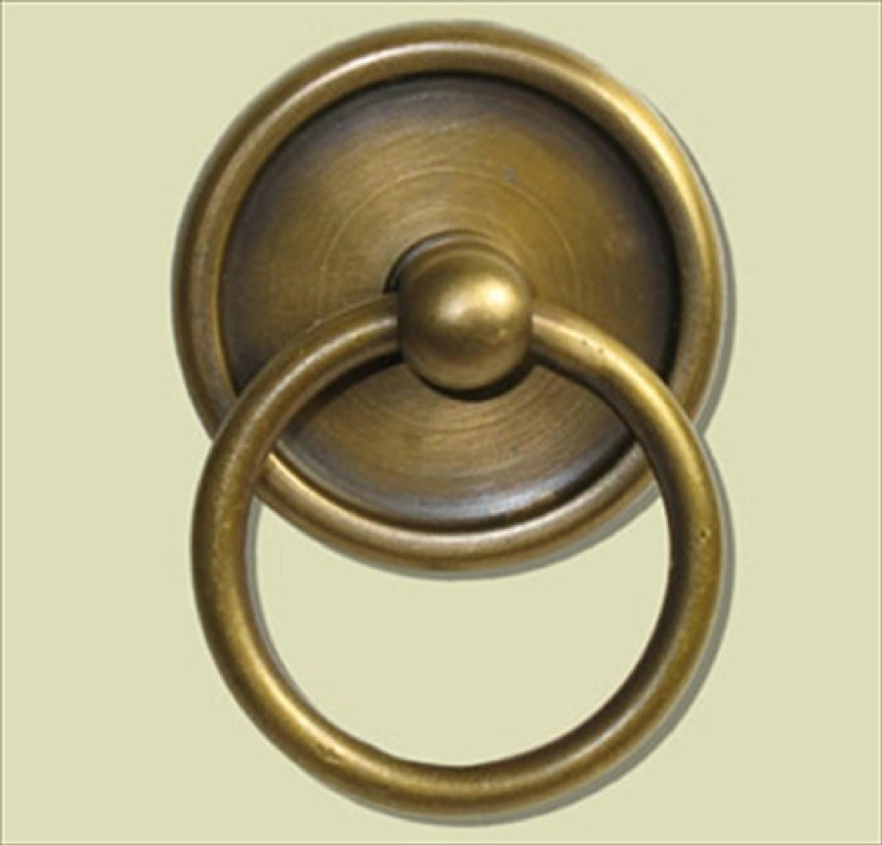 Solid Brass Kitchen Drop Ring Handle | Large range of luxury brass handles  and pulls for kitchens.